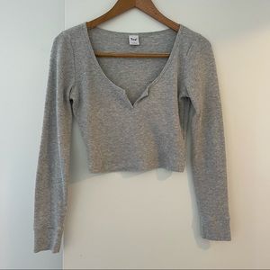 Aritzia TNA thermal scoopneck